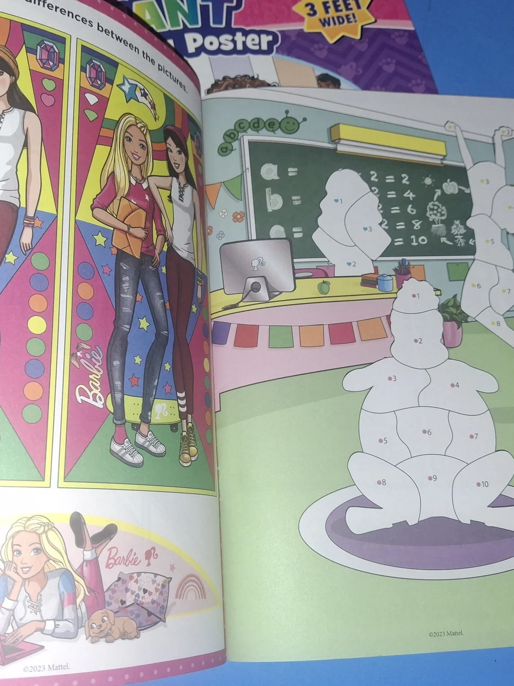 Girls Barbie Sticker/ Coloring BOOK FUN FREE COLORING BOOK